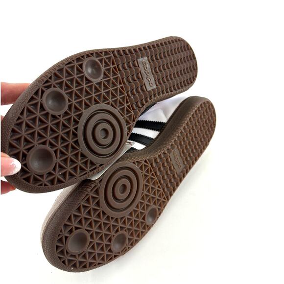 Adidas Women's Cloud White Core Black Clear Granite Samba OG Sneakers Size 8.5 - Picture 9 of 12